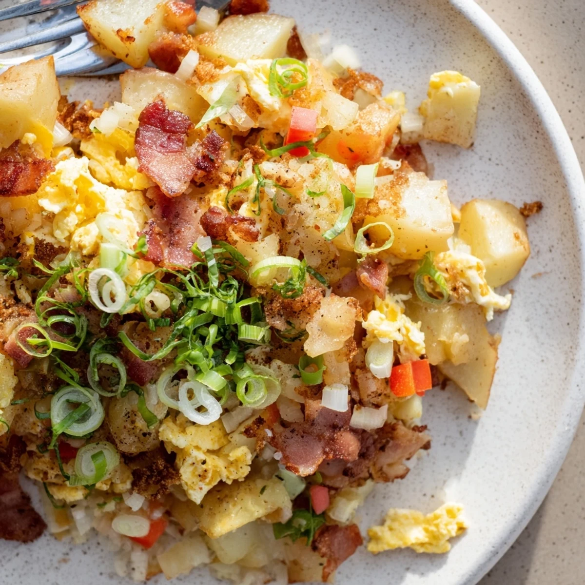 Einfache Rezeptur für Farmer’s Breakfast, ideal für ein befriedigendes Frühstück oder Brunch.